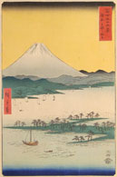 Utagawa Hiroshige, Thirty-six Views of Mount Fuji, The Pine Forest of Miho in Suruga Province