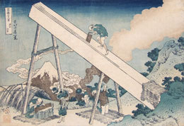Katsushika Hokusai, Thirty-six Views of Mount Fuji, Mount Fuji from the mountains of Tōtōmi