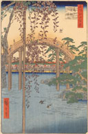 Utagawa Hiroshige, One Hundred Famous Views of Edo, Inside Kameido Tenjin Shrine